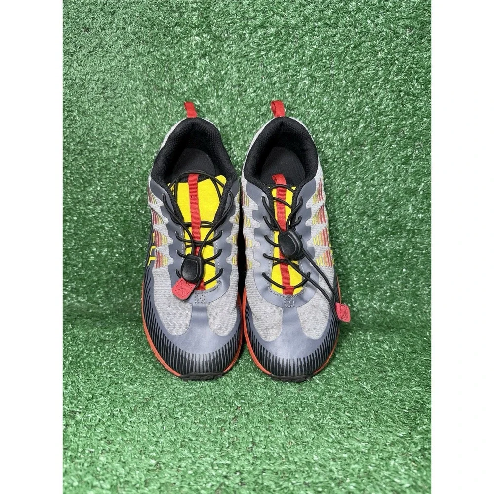 Merrell Kids Youth Size 5 Agility Peak Black Red Hiking Shoes Outdoor Sneakers
